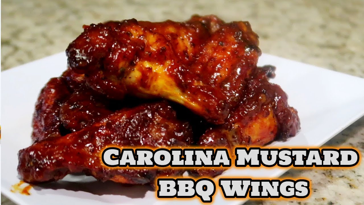 Carolina Mustard BBQ Wings In The Oven | Easy Chicken Wing Recipes