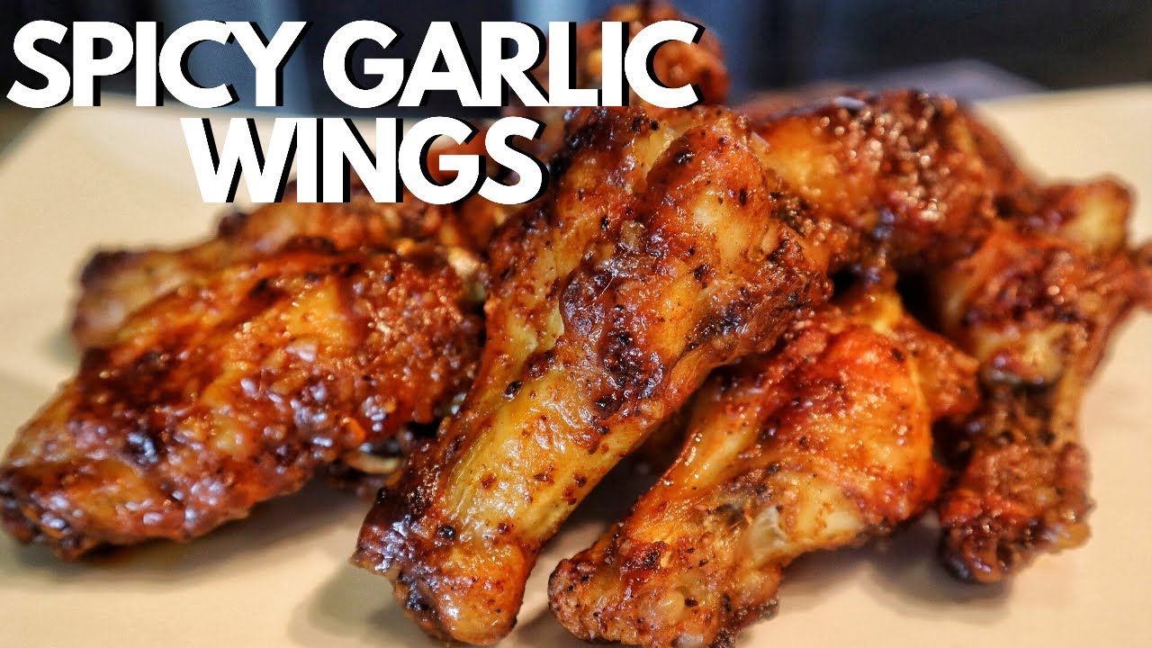 Spicy Garlic Chicken Wings In The Air Fryer | Easy Chicken Wings Recipe